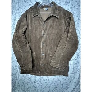 City Streets Casual Collection Corduroy Chore CoatLong Sleeve Shacket - Sz XL